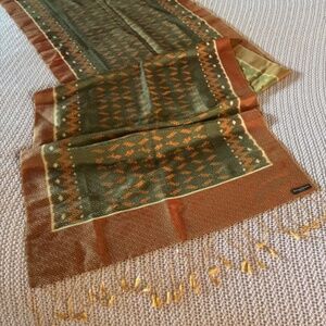 Silk shawl from Cambodia 80 inches x 24 inches